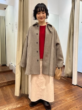 「アイテム（その他シューズ）」を使った、久木 美音さん（レディース・157cm）の秋コーディネート