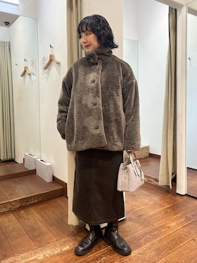 久木 美音さん（レディース・157cm）の冬コーディネート