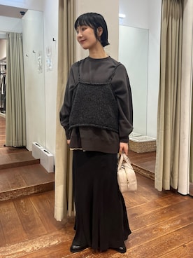 「RODE SKO（ロデスコ）のアイテム」を使った、久木 美音さん（レディース・157cm）の秋コーディネート
