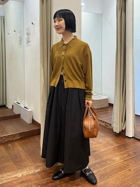 「URBAN RESEARCH DOORS（アーバンリサーチドアーズ）のアイテム（シューズ）」を使った、久木 美音さん（レディース・157cm）の秋コーディネート