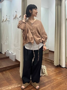 「newarrival」｜「アイテム（アクセサリー）」を使った、mion hisakiさん（レディース・157cm）の夏コーディネート