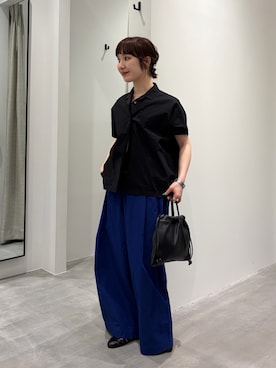 「かぐれ（カグレ）のアイテム」を使った、久木 美音さん（レディース・157cm）の夏コーディネート