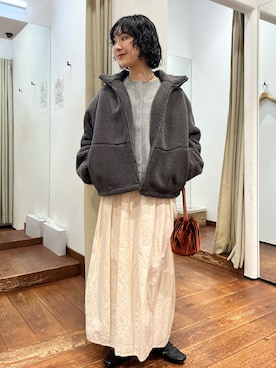 久木 美音さん（レディース・157cm）の冬コーディネート