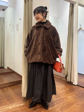 久木 美音さん（レディース・157cm）の冬コーディネート