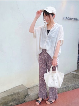 YU-HAさん（レディース・163cm）の夏コーディネート