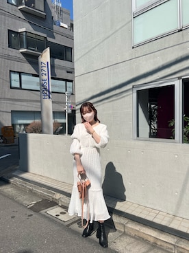 「アイテム（ワンピース/ドレス）」を使った、rionさん（レディース・155cm・20代）の春コーディネート