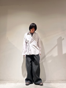 「アイテム（トップス、シルバー系）」を使った、カマタさん（メンズ・175cm）の夏コーディネート