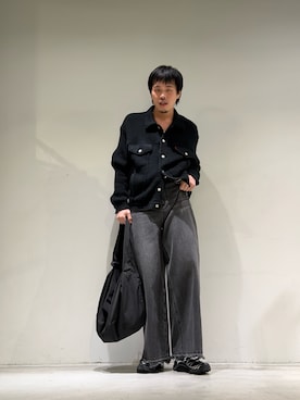 「YOKE（ヨーク）のアイテム」を使った、カマタさん（メンズ・175cm）の冬コーディネート