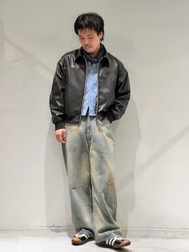 「Toironier（トワロニエ）のアイテム」を使った、カマタさん（メンズ・175cm）の春コーディネート