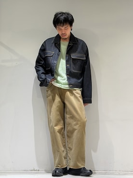 「ANCELLM（アンセルム）のアイテム」を使った、カマタさん（メンズ・175cm）の春コーディネート