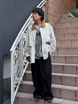 「ANCELLM（アンセルム）のアイテム」を使った、カマタさん（メンズ・175cm）の夏コーディネート