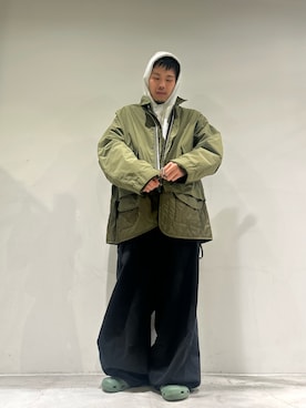 「アイテム（パーカー）」を使った、カマタさん（メンズ・175cm・20代）の秋コーディネート