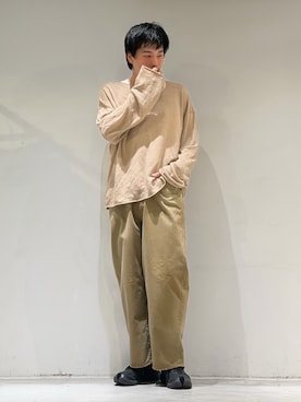 「ANCELLM（アンセルム）のアイテム」を使った、カマタさん（メンズ・175cm）の春コーディネート