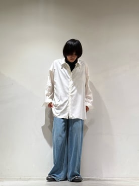 「ロングシャツ」｜カマタさん（メンズ・175cm）の夏コーディネート