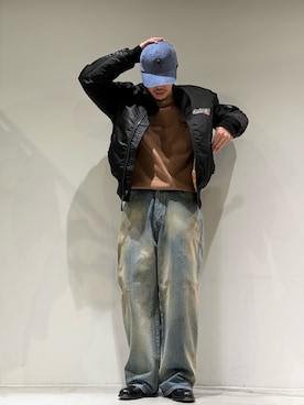 「アイテム（MA-1）」を使った、カマタさん（メンズ・175cm・20代）の秋コーディネート