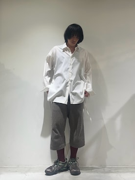 「ロングシャツ」｜カマタさん（メンズ・175cm）の夏コーディネート