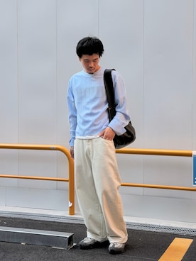 「T.T（ティーティー）のアイテム」を使った、カマタさん（メンズ・175cm）の夏コーディネート