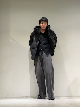 「Toironier（トワロニエ）のアイテム」を使った、カマタさん（メンズ・175cm）の冬コーディネート