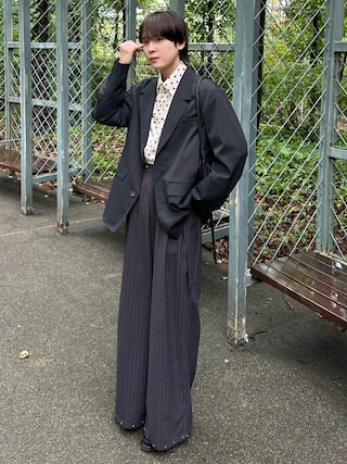 「STUDIOUS(ステュディオス)の【STUDIOUS】Non-Mulesed W Jacket(テーラードジャケット)」を使った、おだまや さん(メンズ・172cm)の秋コーディネート