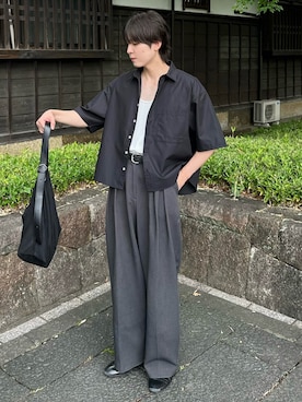 「soerte（ソエルテ）の【26SS】【2点セット】Utility Shield Sleeveless-Layered 2Pack / ユーティリティーレイヤードタンクトップ（タンクトップ、ホワイト系）」を使った、おだまや  さん（メンズ・172cm）の夏コーディネート