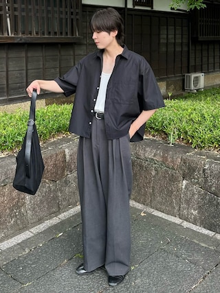 「soerte(ソエルテ)の【26SS】【2点セット】Utility Shield Sleeveless-Layered 2Pack / ユーティリティーレイヤードタンクトップ(タンクトップ)」を使った、おだまや さん(メンズ・172cm)の夏コーディネート