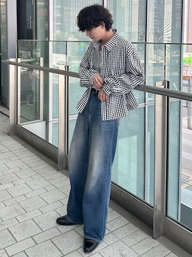 「MONKEY TIME（モンキータイム）のアイテム」を使った、おだまや  さん（メンズ・171cm）の夏コーディネート