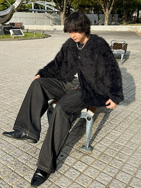 「アイテム（スリッポン）」を使った、おだまや  さん（メンズ・171cm）の秋コーディネート