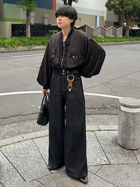 「アイテム（ブルゾン）」を使った、おだまや  さん（メンズ・171cm）の冬コーディネート