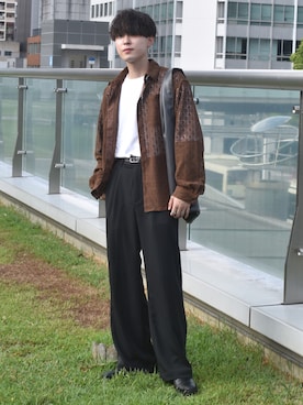 「Ellno Loset（エルノロゼット）のアイテム（ブーツ）」を使った、おだまや  さん（メンズ・171cm）の春コーディネート
