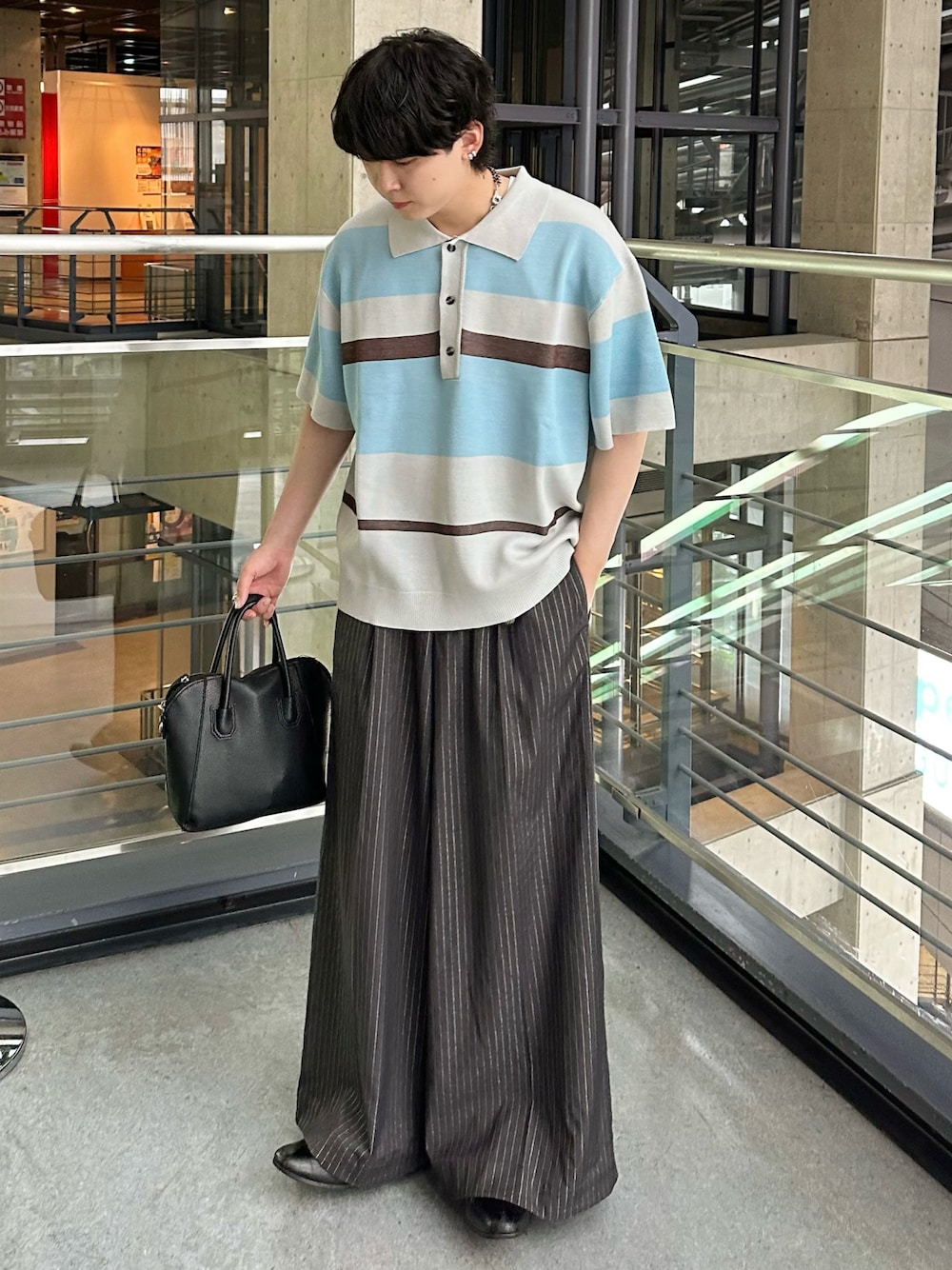 完売品　seyto サイズ0 / ラメストライプワイドストレートパンツ seyto（セイト）の「Lame stripe wide straight pants / ラメ