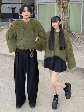 「soerte（ソエルテ）のアイテム」を使った、おだまや  さん（メンズ・172cm）の冬コーディネート