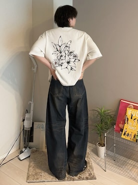 「MONKEY TIME（モンキータイム）のアイテム」を使った、おだまや  さん（メンズ・172cm）の春コーディネート