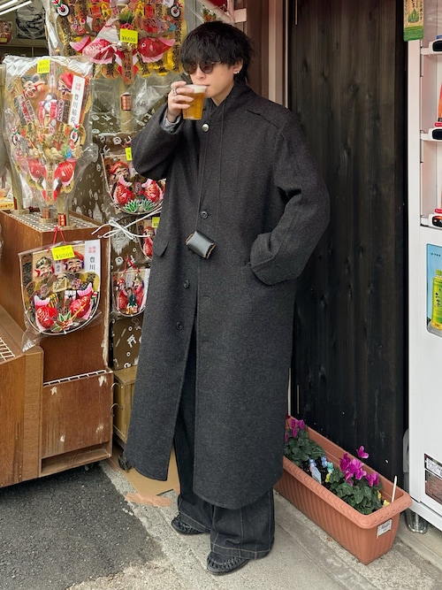 Outseam line long coat / アウトシームラインロングコート