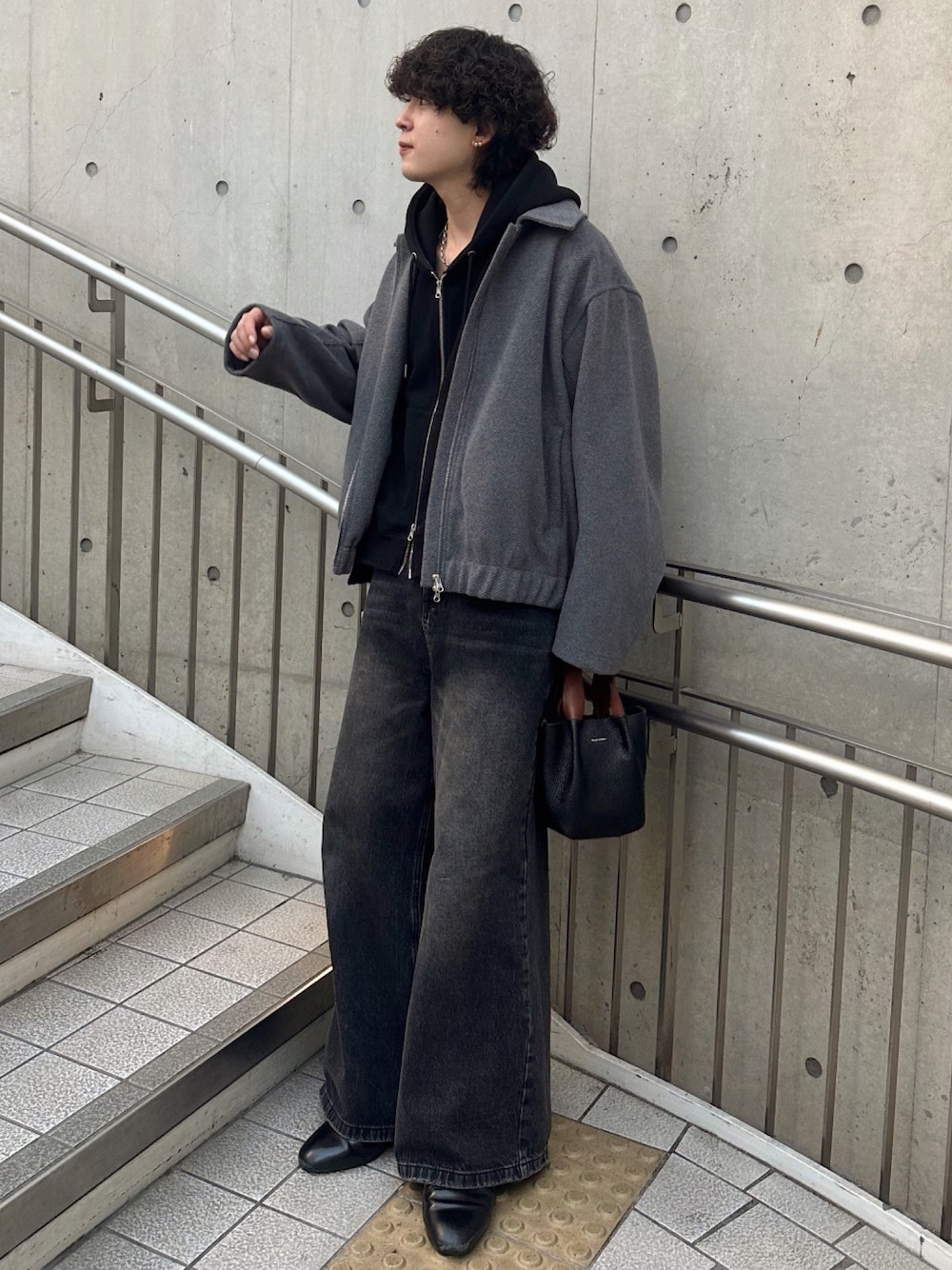 Mr.Creape 黒 デニムジャケット