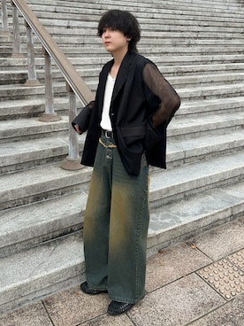 「アイテム（その他アウター）」を使った、おだまや  さん（メンズ・171cm）の秋コーディネート