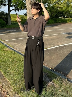 「soerte（ソエルテ）のアイテム」を使った、おだまや  さん（メンズ・172cm）の春コーディネート