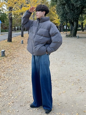 「Ellno Loset（エルノロゼット）のアイテム（ブーツ）」を使った、おだまや  さん（メンズ・171cm）の秋コーディネート