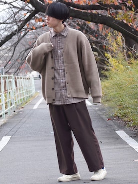 「RUUBON」｜「アイテム（その他）」を使った、おだまや  さん（メンズ・171cm）の秋コーディネート