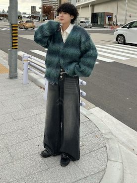 「アイテム（ローファー）」を使った、おだまや  さん（メンズ・171cm）の冬コーディネート