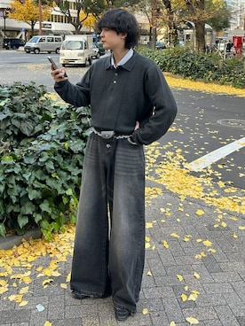 「アイテム（バッグ）」を使った、おだまや  さん（メンズ・171cm）の冬コーディネート