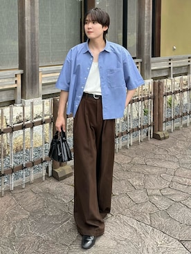 「soerte（ソエルテ）のアイテム」を使った、おだまや  さん（メンズ・172cm）の夏コーディネート