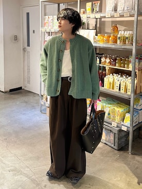 「アイテム（スラックス）」を使った、おだまや  さん（メンズ・171cm）の夏コーディネート