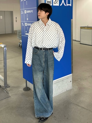 「Hender Scheme(エンダースキーマ)のtanning belt(ベルト)」を使った、おだまや さん(メンズ・172cm)の秋コーディネート