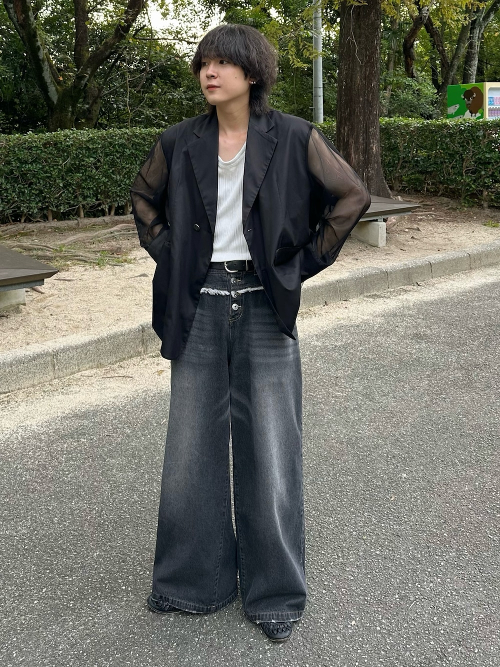 seyto サイズ1 / チュールレイヤードセミダブルテーラードジャケット