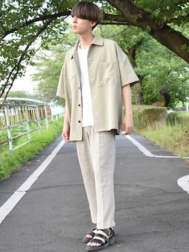 「BeAMS DOT（ビームスドット）のアイテム」を使った、おだまや  さん（メンズ・171cm）の夏コーディネート