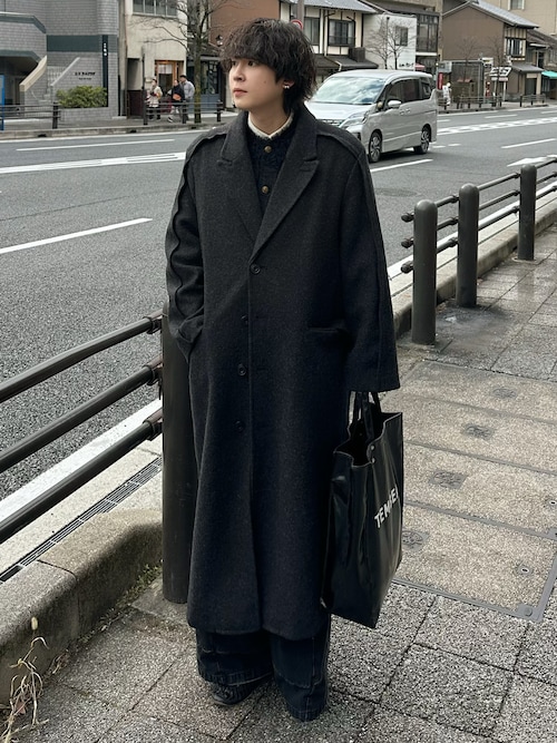 Outseam line long coat / アウトシームラインロングコート Outseam line long coat / アウトシームラインロングコート