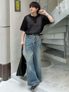 「MASONPRINCE（メイソンプリンス）のアイテム（パンツ）」を使った、おだまや  さん（メンズ・172cm）の春コーディネート