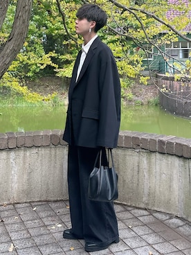 「Ellno Loset（エルノロゼット）のアイテム（ブーツ）」を使った、おだまや  さん（メンズ・171cm）の冬コーディネート