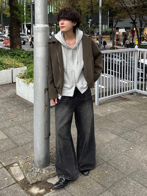 MASONPRINCE ブラック ブーツカットデニム MASONPRINCE 「MASONPRINCE」 ブーツカットデニムパンツ M