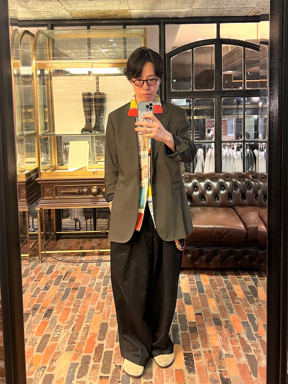 Maison Margielaのテーラードジャケットを使った人気ファッション